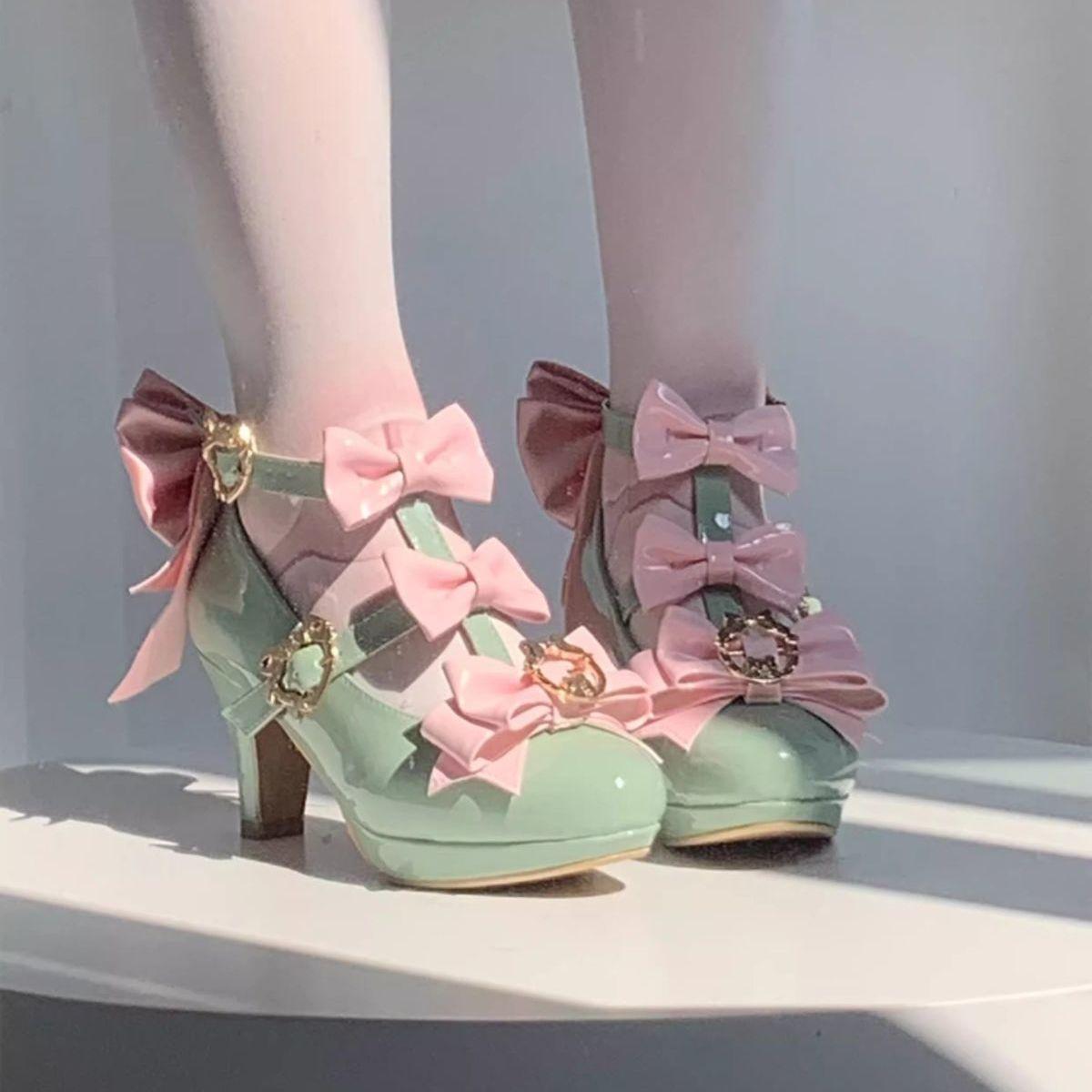 Dark Style Lolita Women`S Heels Pumps