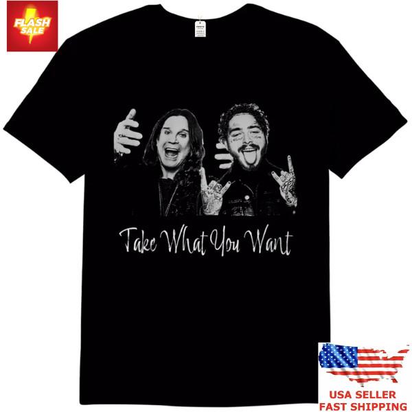 New Apparel Post Malone Ozzy Osbourne Shirt Classic Rock amp; Rap Crossover Tee Unisex T-Shirt XXXL