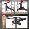Extendable Balcony Railing, Balcony Guardrail, Clothes Drying Pole, Stainless Steel Foldable Balcony Window Fence Guardrail Corridor Flower Display Ra