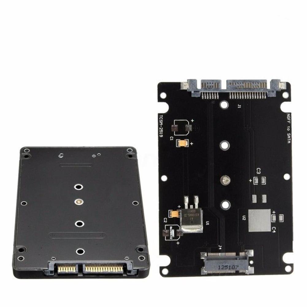 M2 SATA SSD External Case 2.5inch NGFF SATA-base SSD Converter Adapter Case B+M Key Socket 2 M.2 SATA Adapter Card Case Desktop