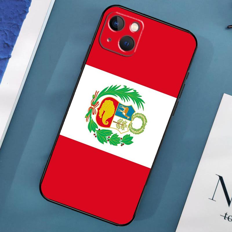 

Peru Flag Case For iPhone 16 15 11 12 13 14 Pro Max 12 13 Mini X XS Max XR Plus Cover Coque iPhone 12 mini