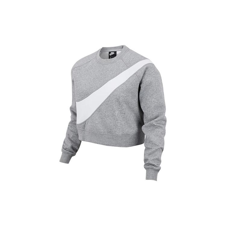 Nike Sweatshirts Women's Gray Crew Neck Moderate Regular CV8654-063