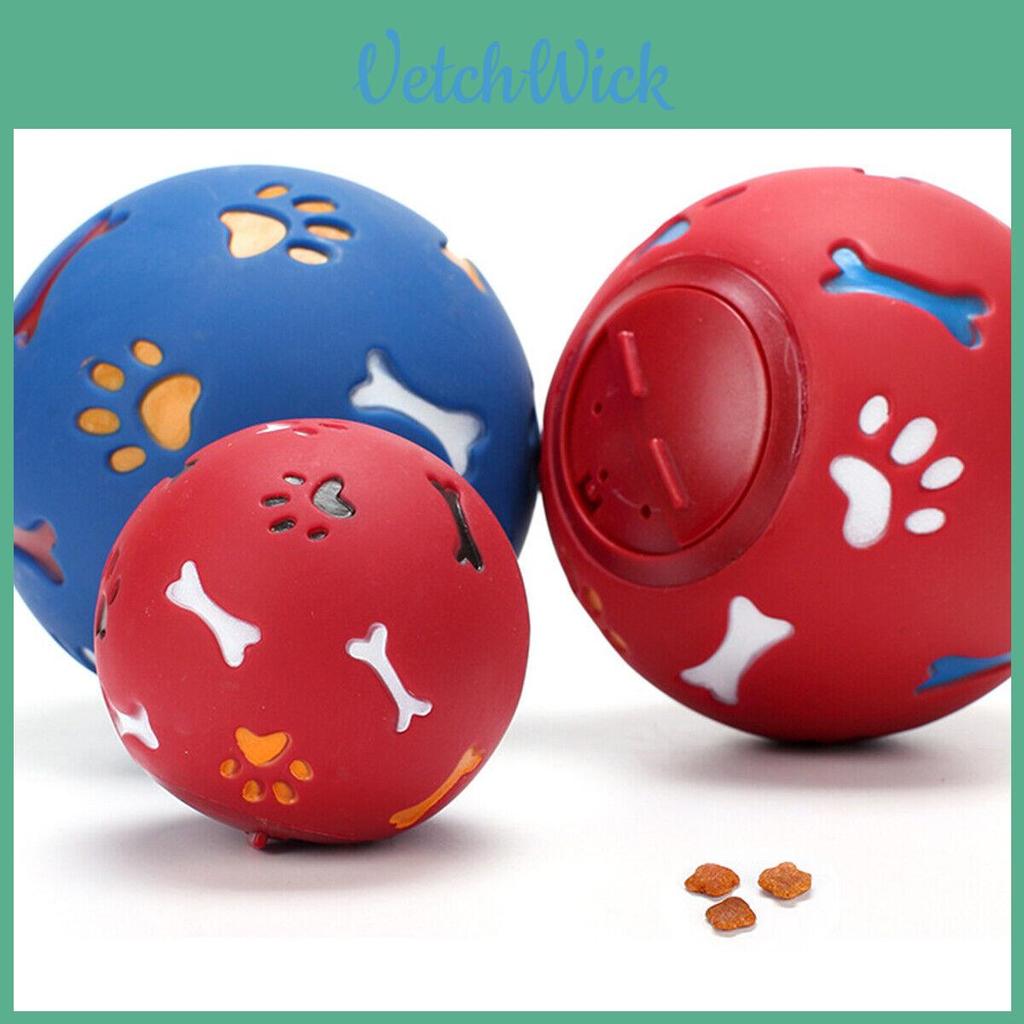 Rubber Dog Puzzle Toy Ball Tough Food Dispenser Interactive Bite-resistant