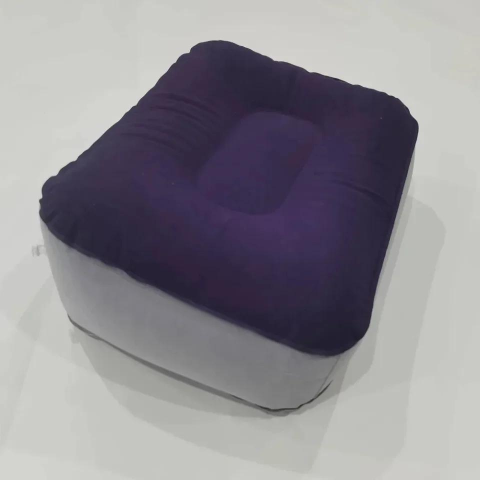 Inflatable Footrest Pillow PVC Foot Rest Air Pillow Cushion For Travel Office Home Leg Up Relaxing Feet Tools Under Desk