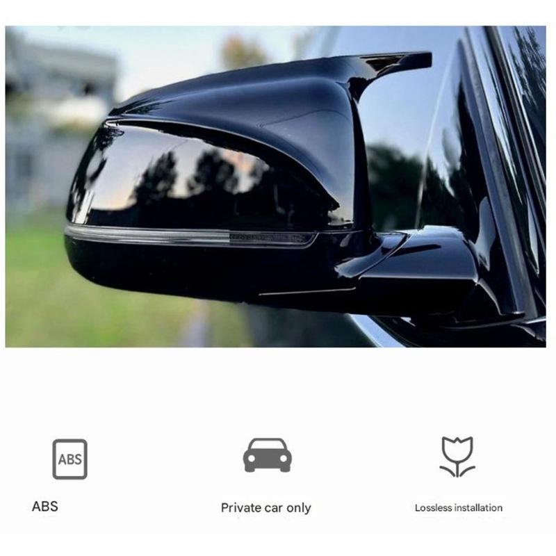 Carbon Fiber Pattern ABS Mirror Cover Strong Scratch Resistant  Mirror Housing Kit Easy to Use for G01 G02 G05 G06 G07