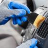 Auto-Klimaanlage-Entlüftungs-Reinigungsbürste, Auto-Innenreinigungswerkzeug, Fusselbürste, kurze Fugen-Staubbürste