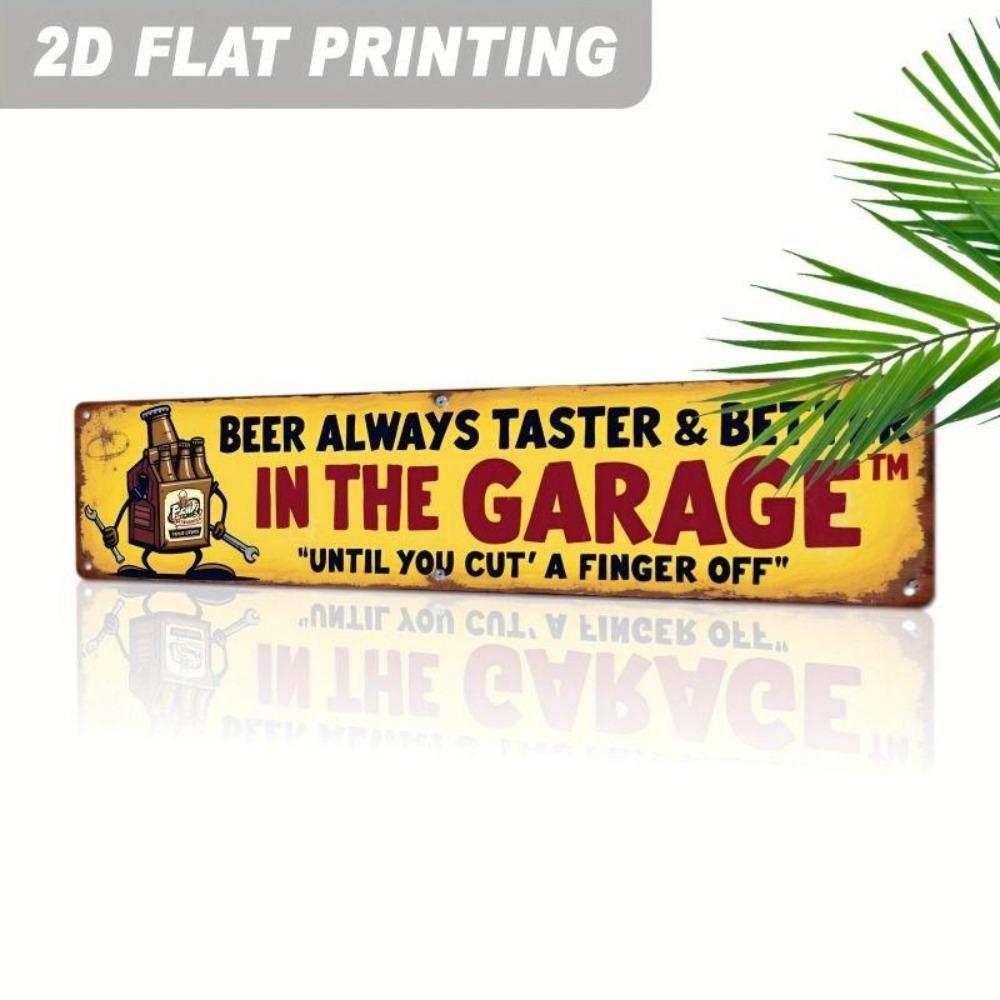Retro Metal Wall Art for Home Office Beer Bar Decor