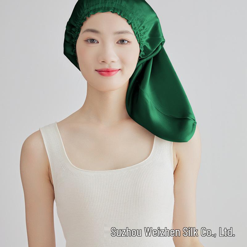 Yama %100 Dut İpeği Uyku ve Saç Bakım Fırfırlı Kenarlı Bone