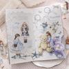 Momo PET Sticker Pack: Star Sleep Fairytale Girl Retro Cartoon Journal DIY Scenery Collage Materials