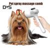 Cat Steam Brush for Shedding Rechargeable Spray Hair Removal Comb with Water Tank And Release Button Steamy Pet Grooming Brush for Cats Dogs