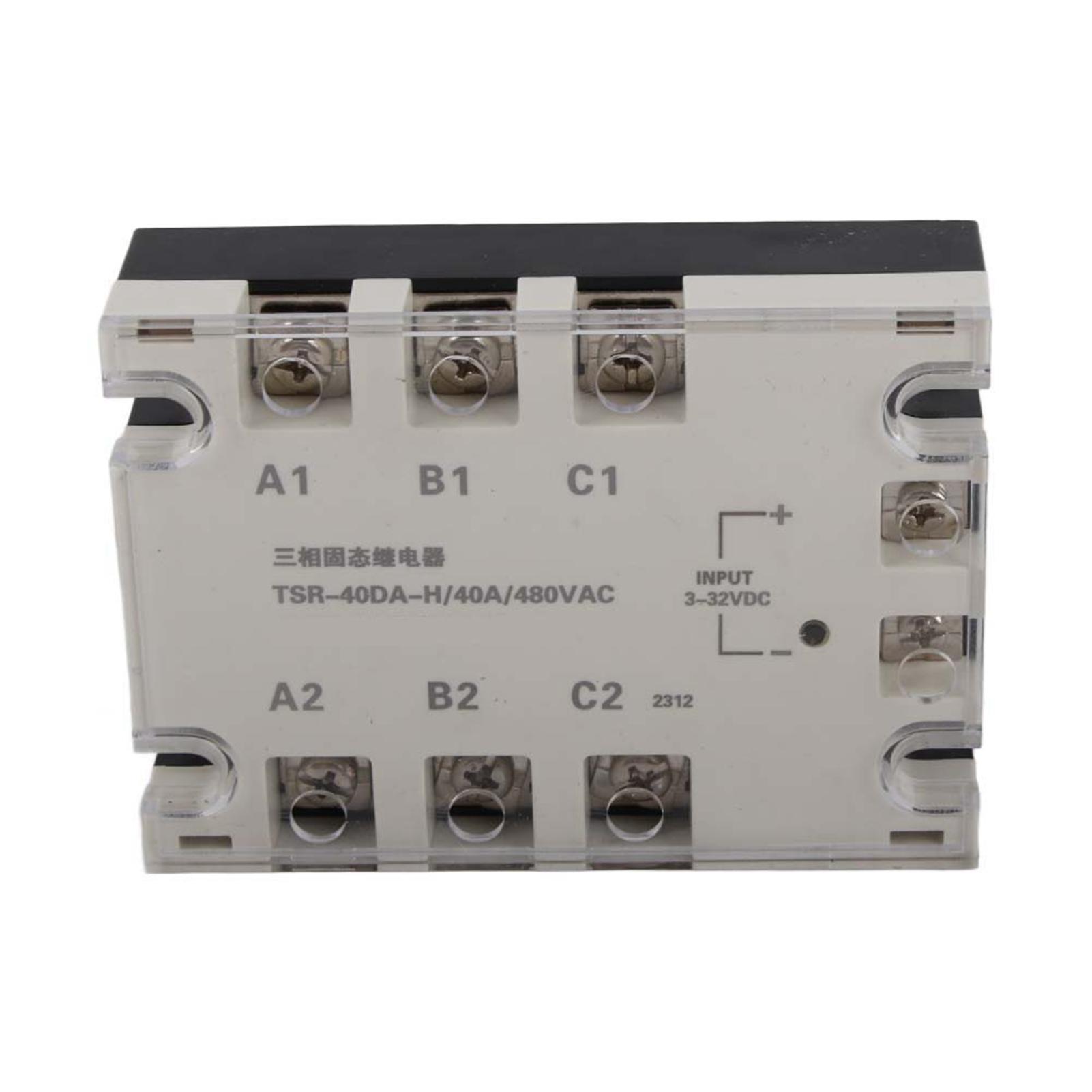 

Трифазне вхідне твердотінне реле SSR 40A TSR‑40DA H
