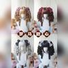 Lolita Style Long Curly Double Ponytails Wig | Heat Resistant Synthetic Hair with Bangs for Cosplay, Halloween, Anime Theme Part