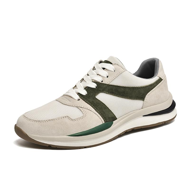 Модная обувь мужские дышащие спортивные кроссовки легкие спортивные кроссовки уличная повседневная обувь с сеткой 39 бежевый 4547₽