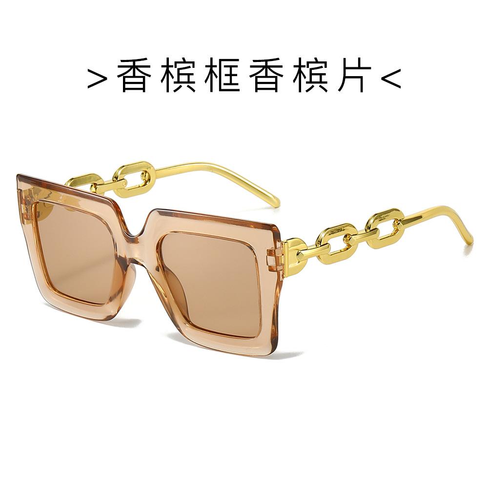 JYL TS Sunglasses Summer Chain Square INS Women/981