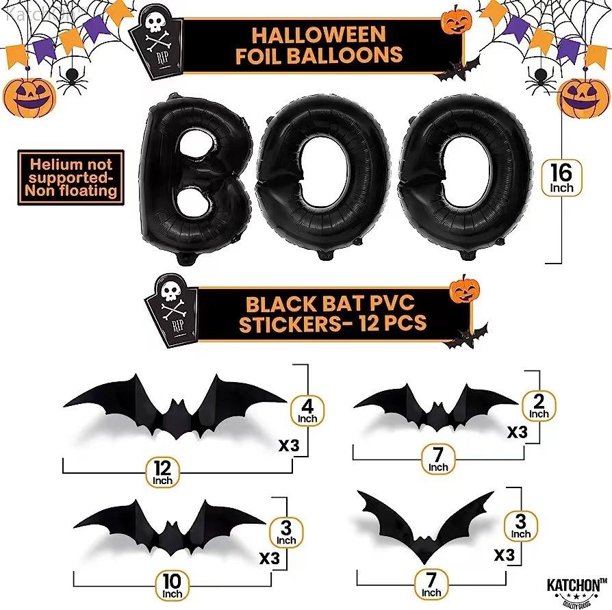 Halloween Balloon Set, Birthday Party Decorations, Confetti Balloon Chain