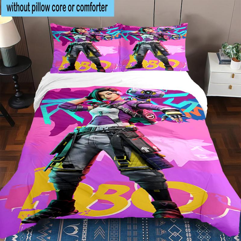3PCS Red Black Apex Bedding Set,Including 1pc Duvet Cover And 2pcs Pillowcases Perfect for Bedroom, Dormitory, Fan Christmas gift