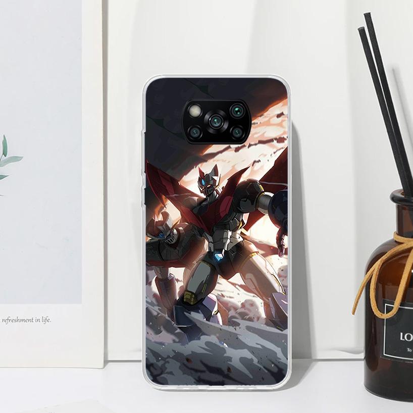 M-Mazinger Z Anime Phone Case For Xiaomi Poco X7 X6 X5 M7 M8 Pro F7 Ultra Redmi 15C 15 13C 13 12C 12 10 10C 10A Art Fundas Poco