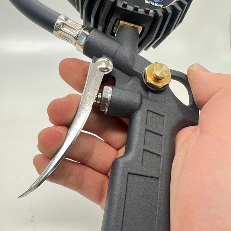 Digital Tire Pressure Gauge and Inflator 250PSI with Rubber Hose Quick Connect Coupler Large Display for Car Truck SUV