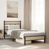 VidaXL Bed Frames Without Mattress Sonoma Oak 100x200 Cm, Single Bed, Bedroom Furniture, Guest Bed, Bed, Frame 4017249