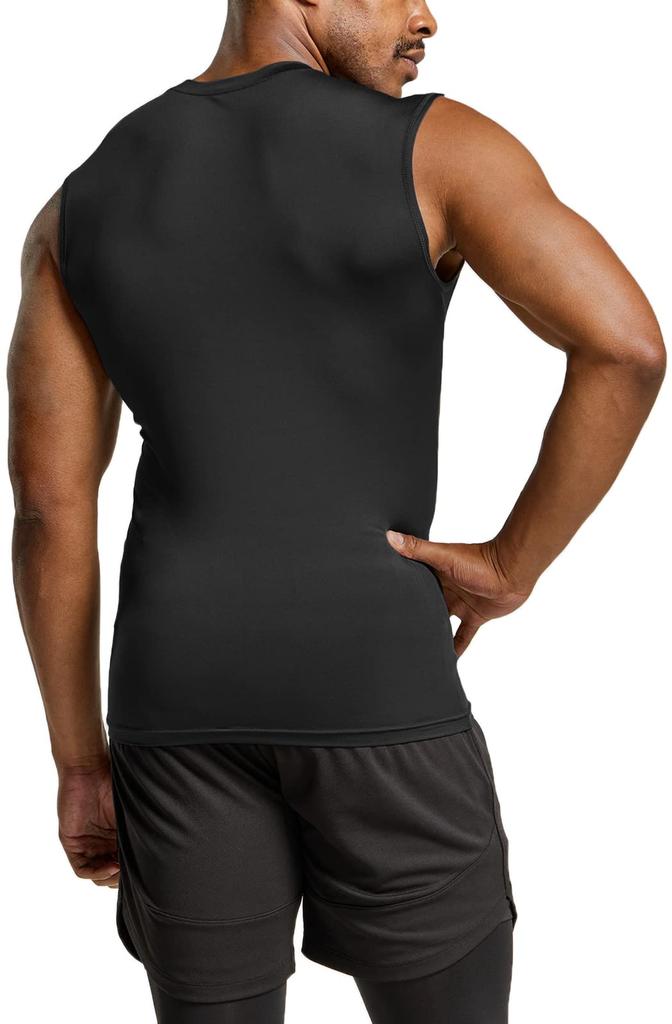 Tesla Sleeveless Compression Tank Top with UV Protection and Ideal for and As a Base Layer or Undershirt for Model Men's Quick-Drying Sweat-Wicking,