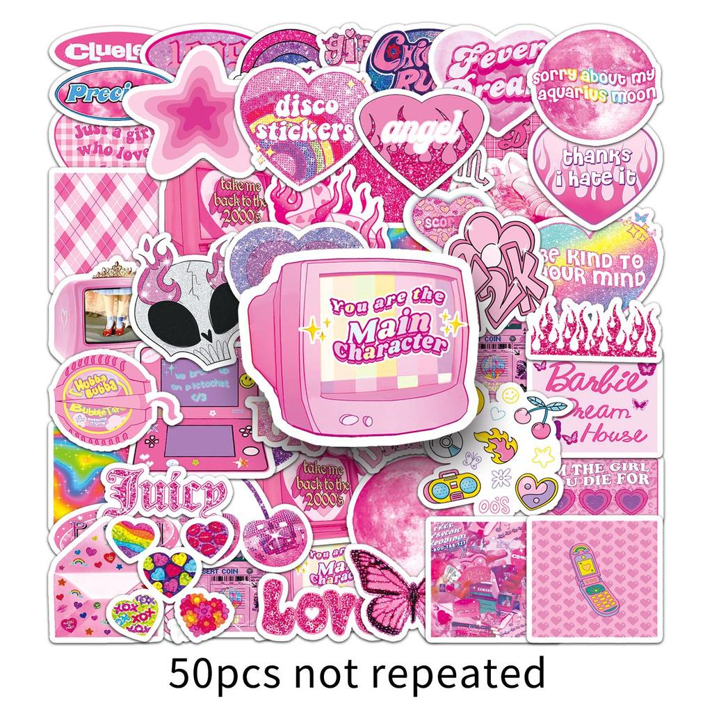 50 Y2K Style Graffiti Personality Girl Millennium Guka Creative DIY Mobile Phone Case Suitcase Stickers