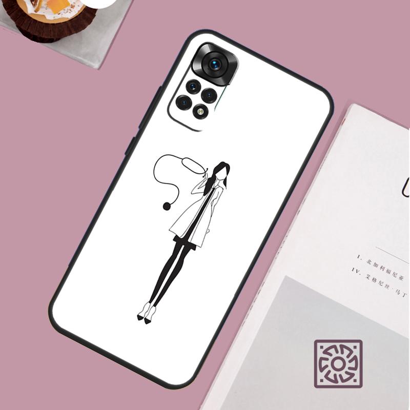 Medical Doctor Nurse Phone Case For Xiaomi Redmi Note 13 12 12S 12C 13C 10 10C 9 9C 10S 11S 11 Pro Soft Cover