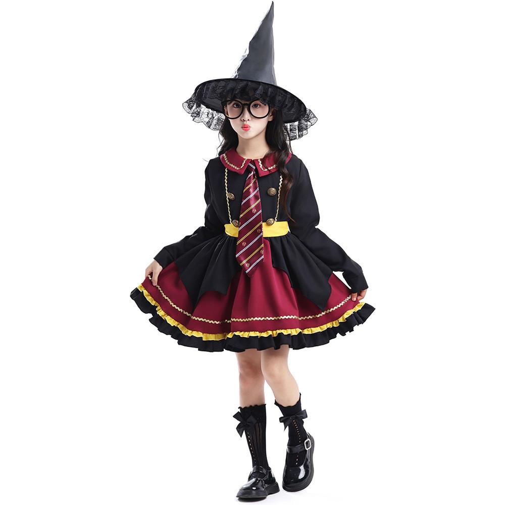 Harry Potter Cosplay Costume For Girls Teenagers Polyester Magical Role Play Suit For Anime Conventions