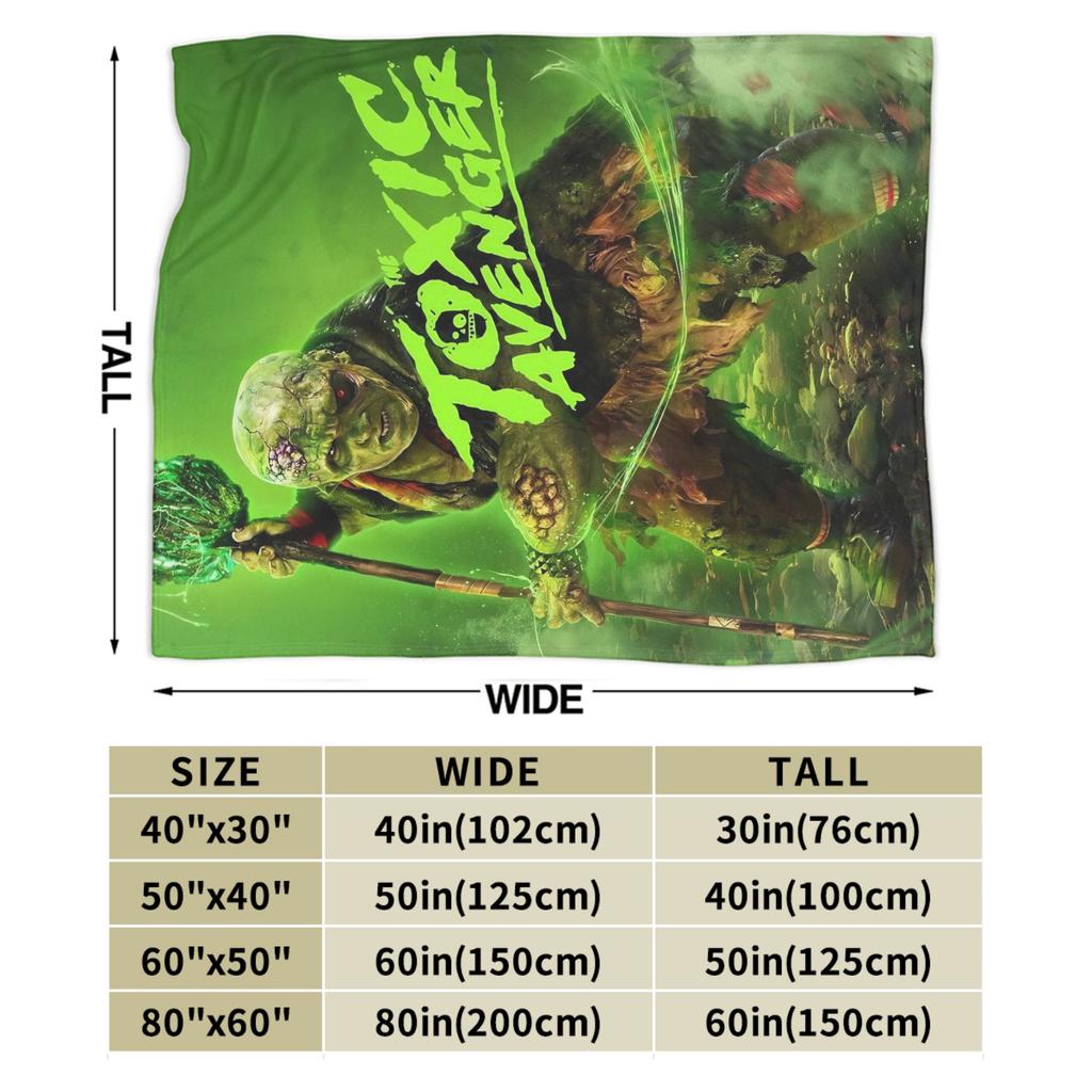 Toxic Avenger Blanket Quality Super Soft Throw Blanket Spring Girls Boys Home Decor Aesthetic Bedspread