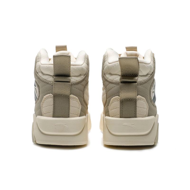 Anta Life Collection High-Top Skateboard Shoes Men's White Yellow Sneakers 112248088-3