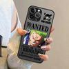 Funda Back Phone Cover Case for iPhone 17 Pro Max 14 Air 11 15 12 13 Mini XS XR 16 Plus 7 8 SE One Piece Luffy