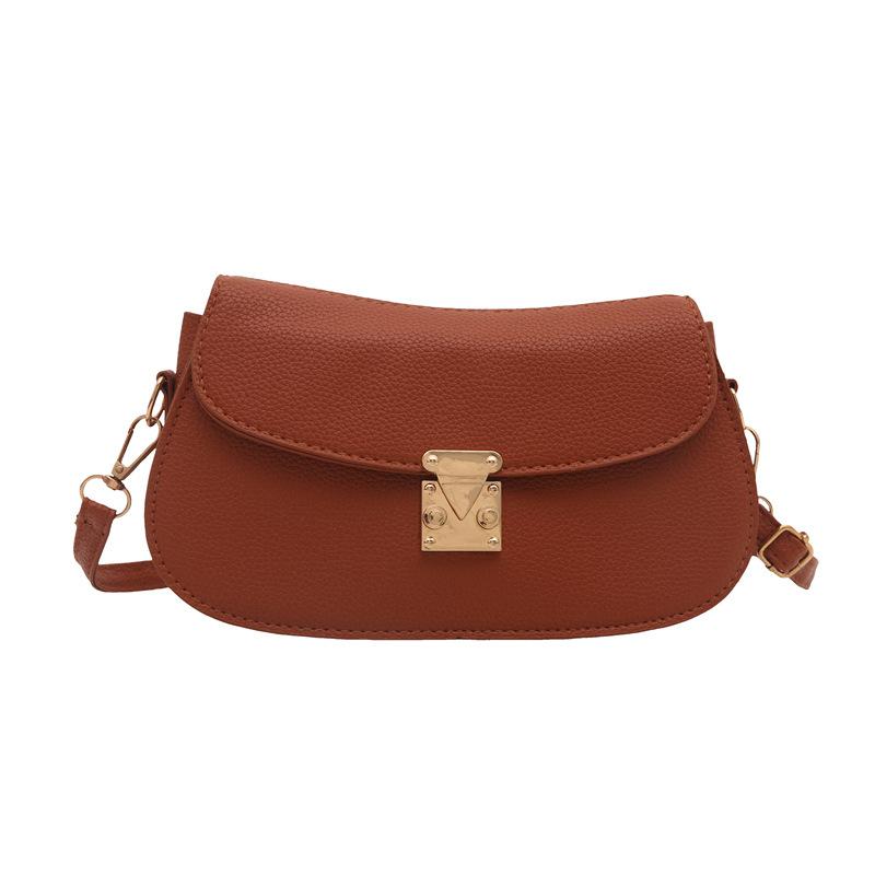 New Stylish Simple Retro Women's Commuter Shoulder Bag, Foreign Versatile Niche Design Crossbody Small Square Bag