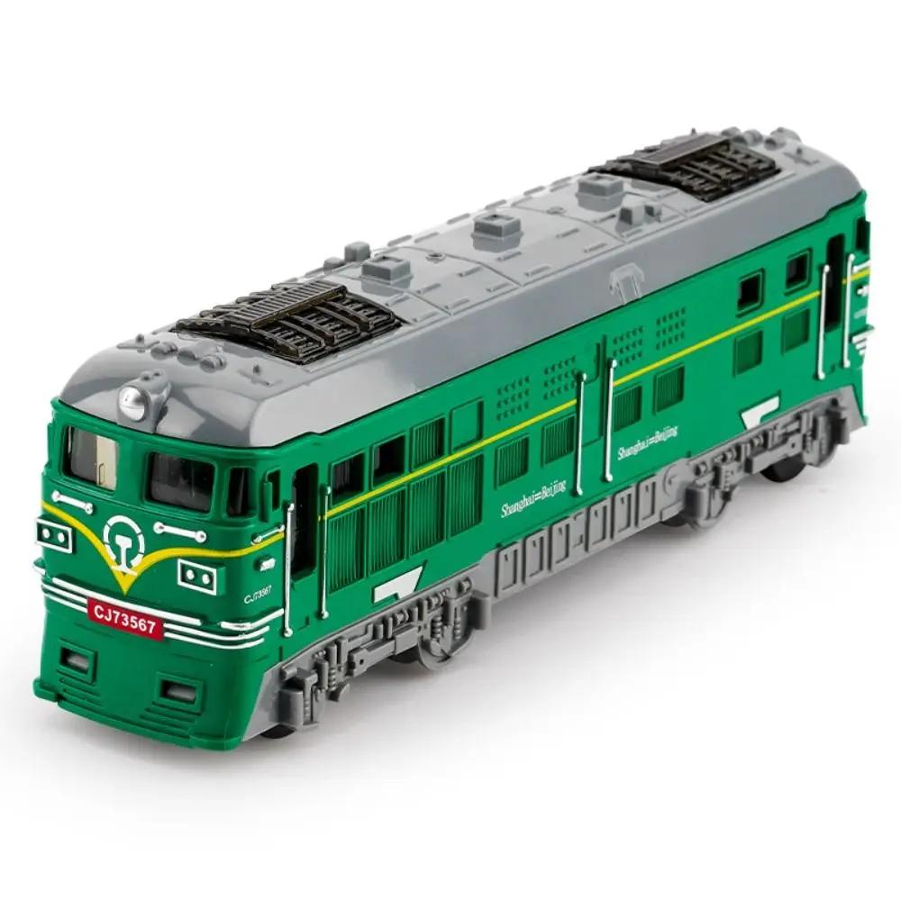 Simulation Scale Inertial Train Model Miniature Educational Rail Vehicle Toy Multi-color Plastic Train Car Toys Kids Toys