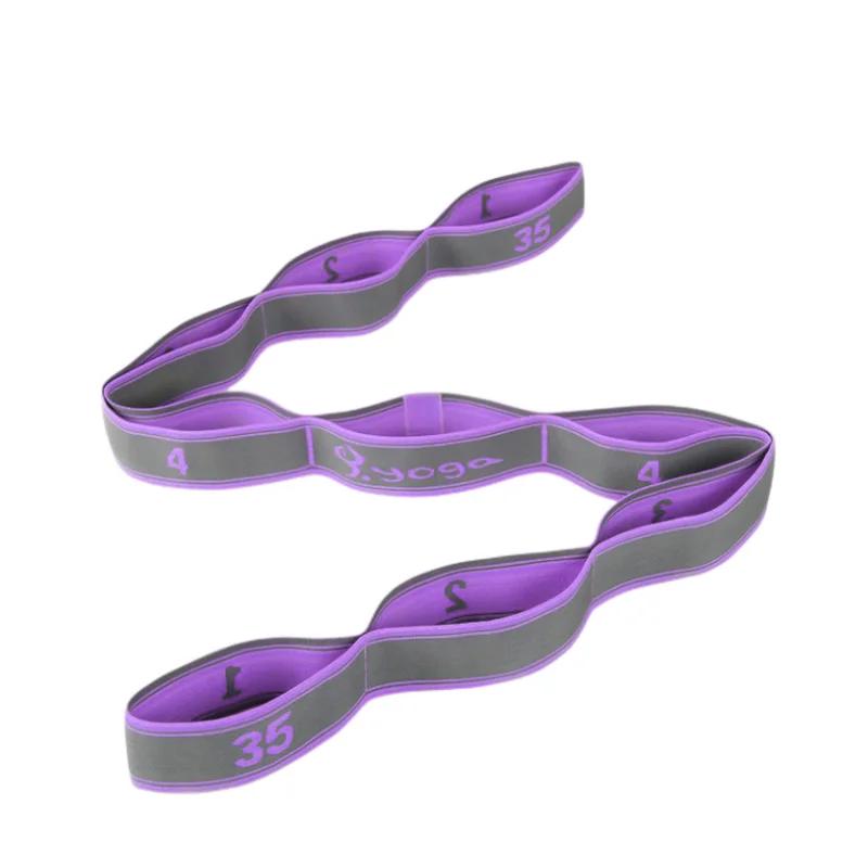 

Ремень для йоги, полиэстер, латекс, эластичная лента для латинских танцев, петля для йоги, пилатеса, тренажерный зал, фитнес-упражнения, эспандеры