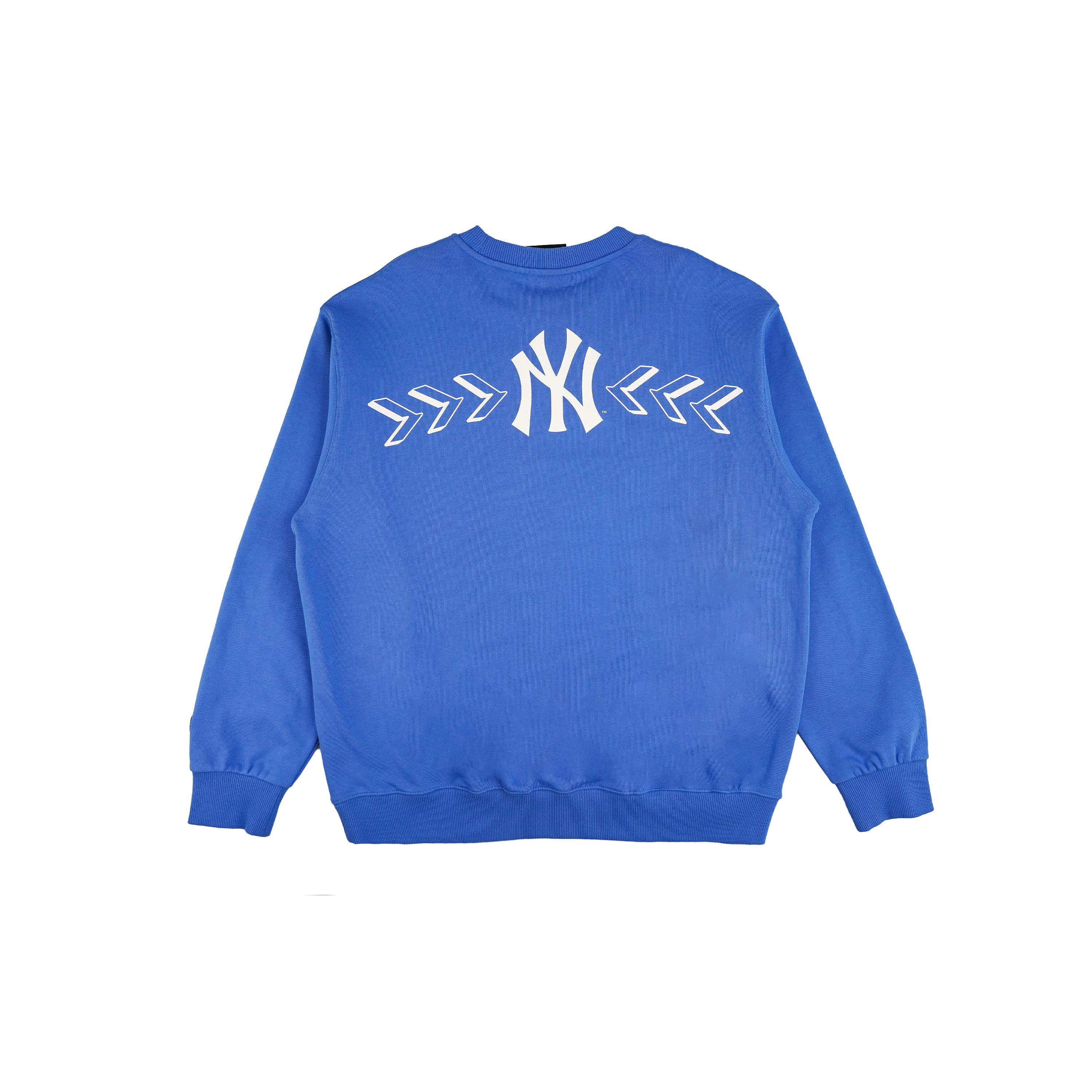 MLB Sweatshirts Unisex Blue Crew Neck Moderate Regular 31MTS1111-50U S