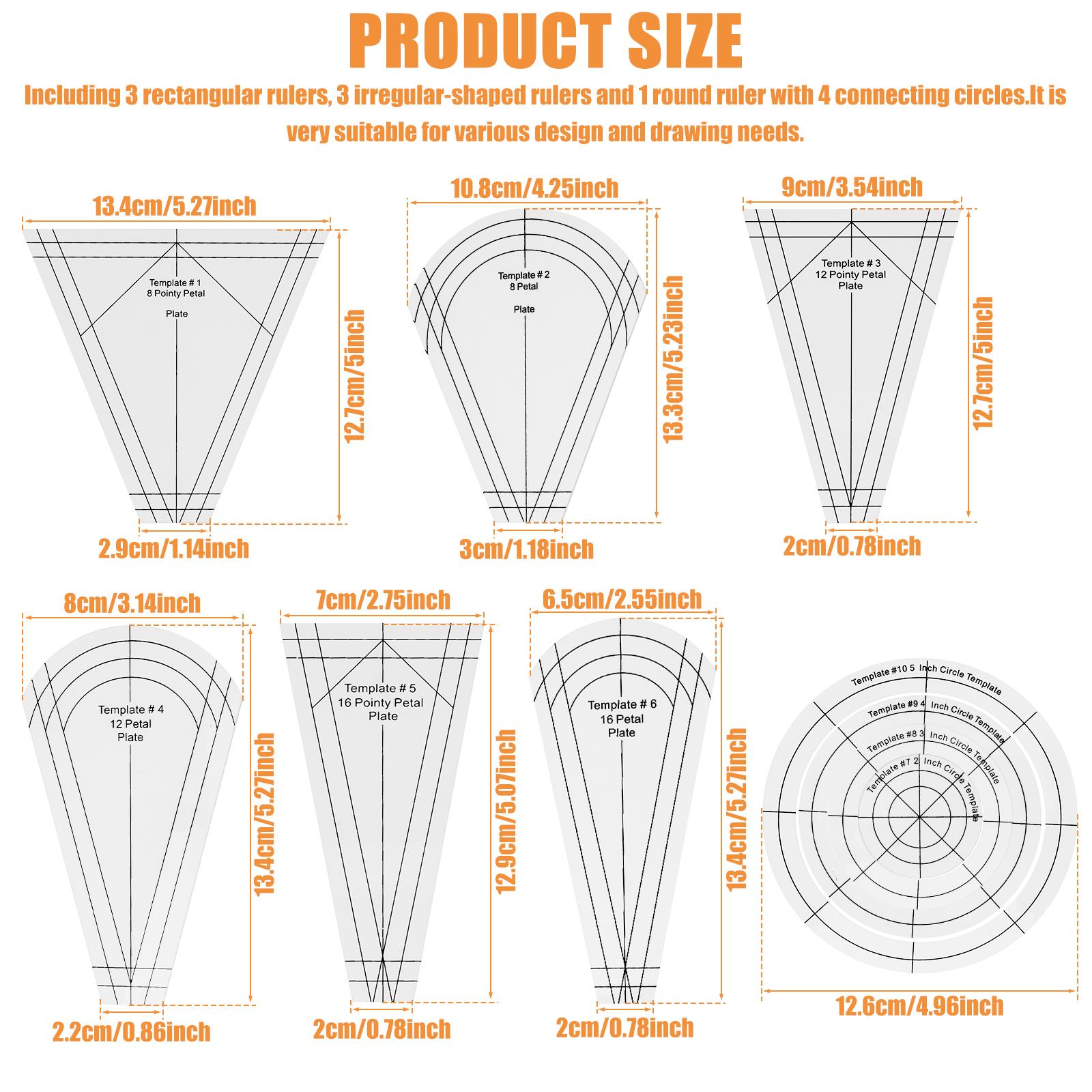 

Креативный угловой нож Шаблон для квилтинга Линейка Акриловая швейная линейка DIY Вязание Рукоделие Швейный шаблон Швейный инструмент Угловая линейка