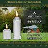 Penguin Going Oil Lamp, Oil Leaking, Tabletop, 9.2cm Tall, Aluminum with Lid, Sticker Included, Long, Silver