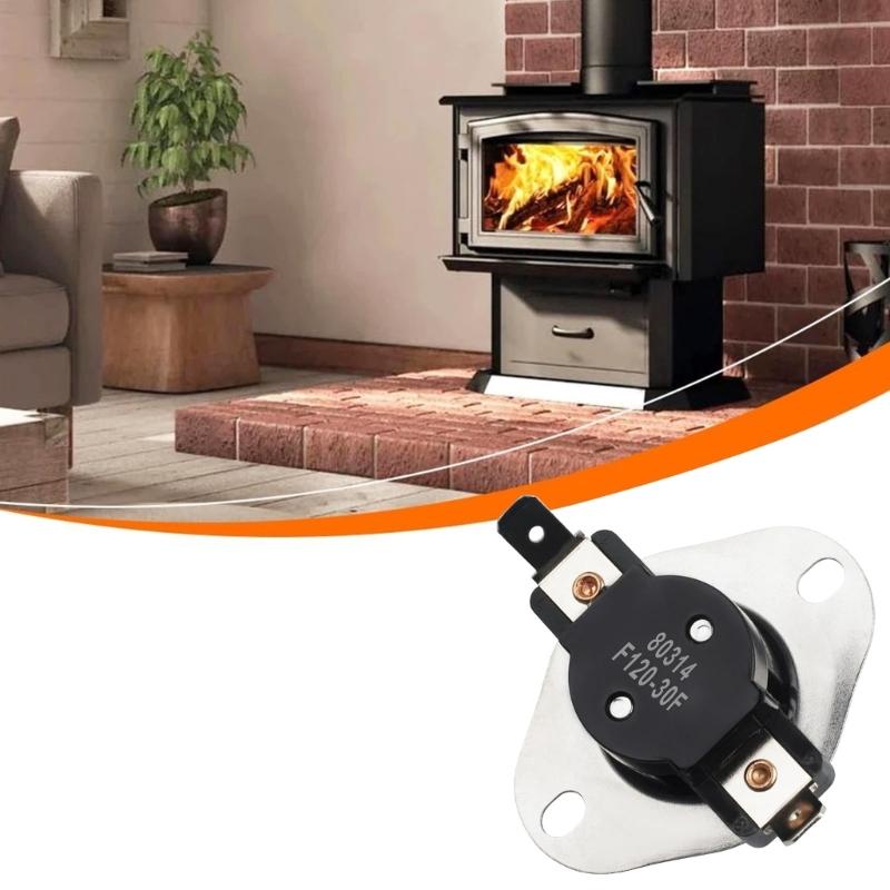 Recessed Mount Temperature Regulator Device 80314 F120 Suitable for Wood Stove Heaters Low Limit Control Mechanism
