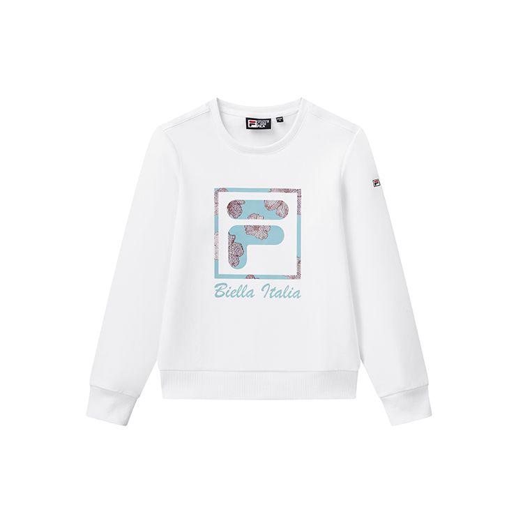 

Fila Спортивный пуловер с забавным принтом логотипа, толстовка American Vintage для женщин, белый F11W018216GWT M