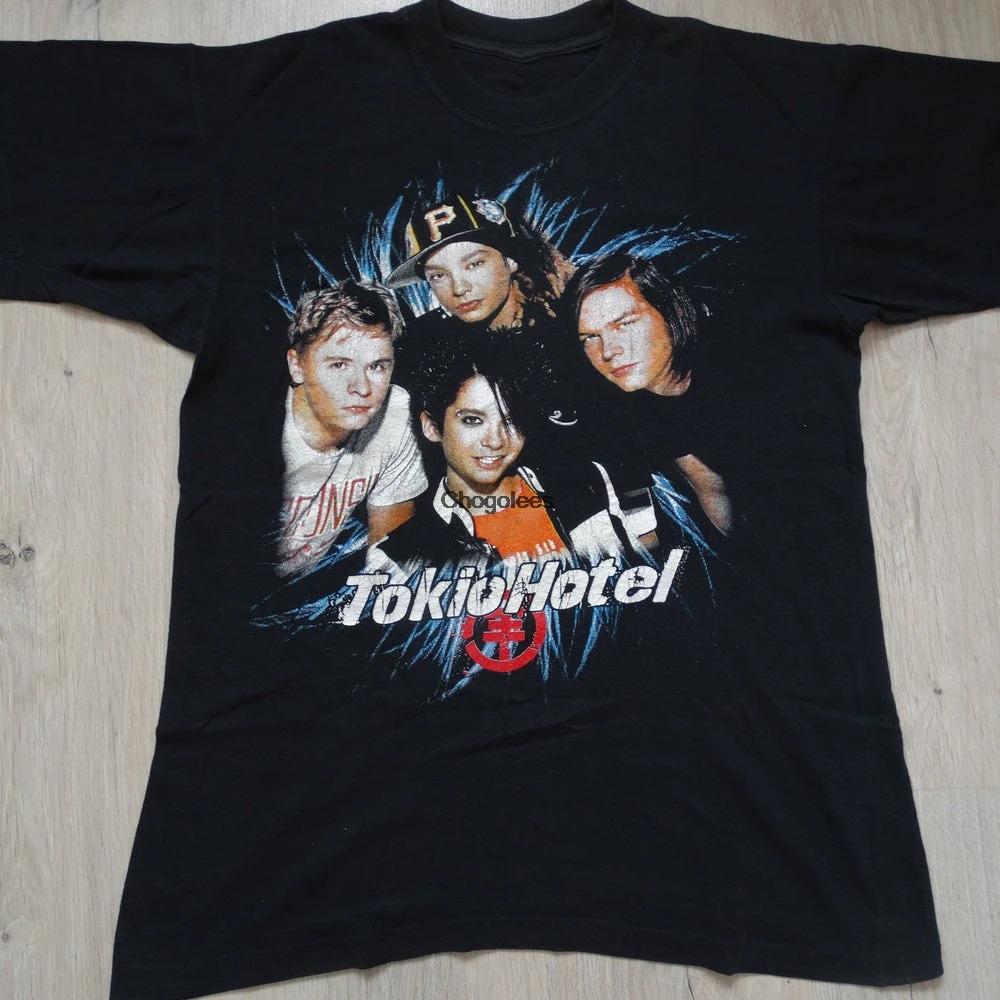 Футболка Tokio Hotel Начало 2000-х Классическая Черная Унисекс S-5XL Унисекс Футболка L
