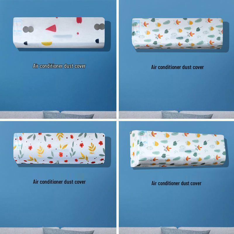 Universal Wall-Mounted AC Dust Cover: Full Coverage, Washable, Reusable, Eco-Friendly, Moisture-Proof