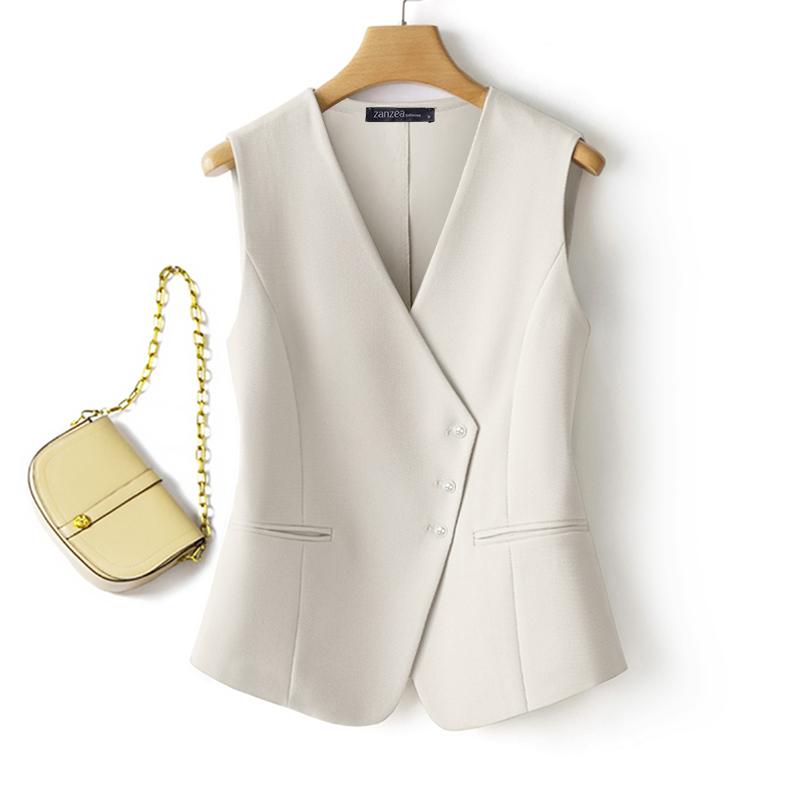 

ZANZEA Женские повседневные топы-безрукавки с V-образным вырезом и свободного кроя абрикосовый