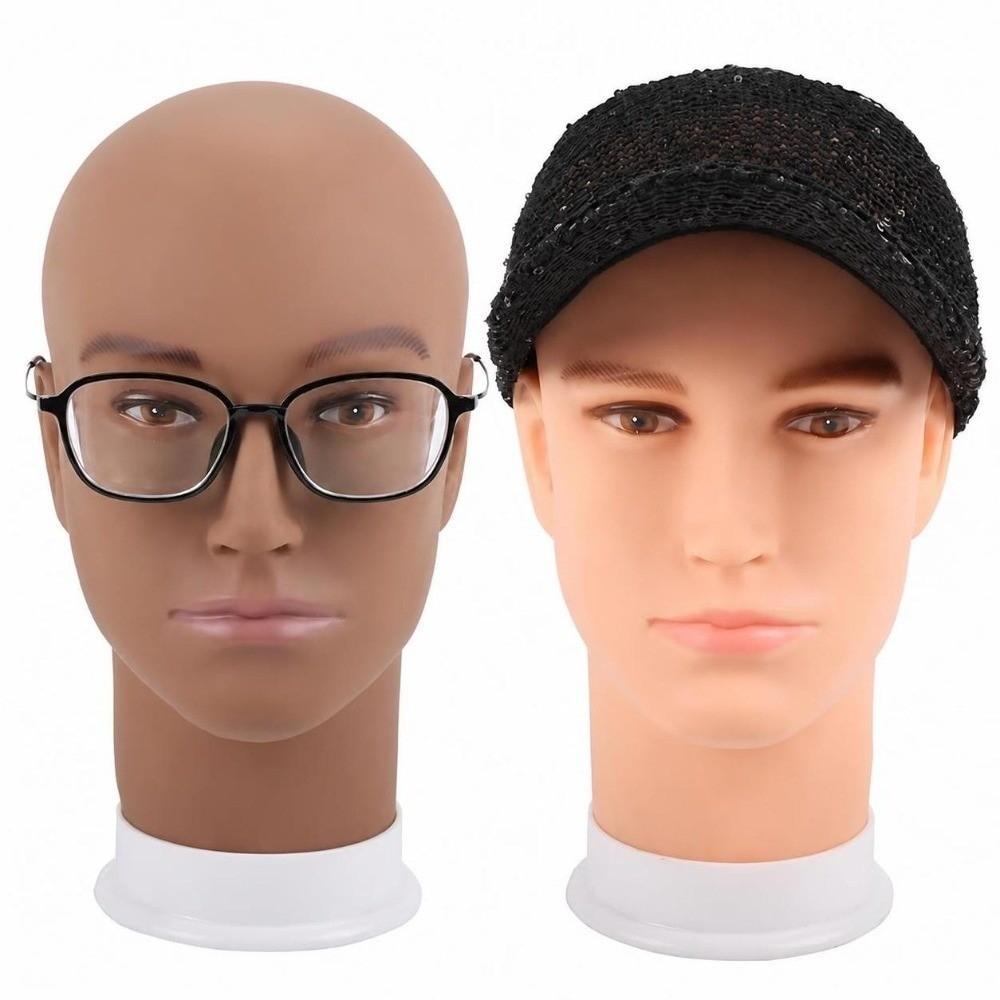 RealistischeGezichtskenmerken Mannelijk Mannequin Hoofd Zacht PVC Pruik Display Hoofd Salon Gebruik