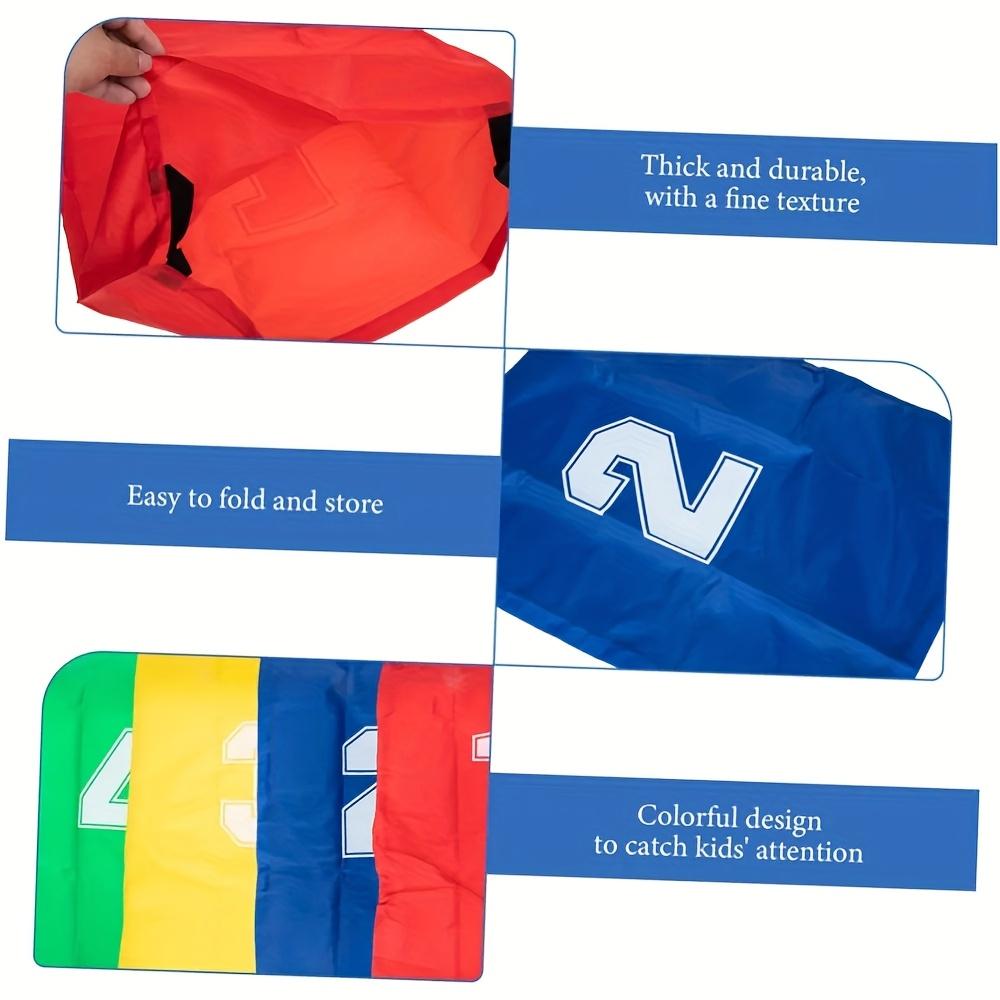 4 Pack/Set Canvas Potato Sack Game Bags, Durable Kangaroo Jumping Bags for Outdoor Lawn Games, Family Interactive Sports