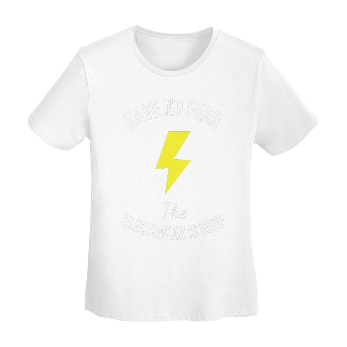 

Have No Fear The Electrician Is Here Funny Job TShirt Women Short Sleeve T Shirts ONeck Streetwear Summer Tees Streetwear S