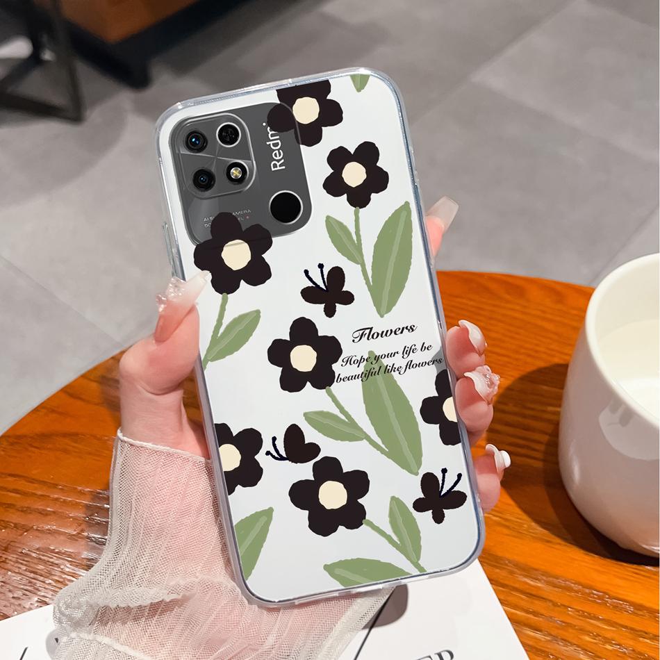 Covers For Redmi 10C Case Stylish Fun Soft Transparent Slim Silicone Anti Drop Phone Shell For Xiaomi Redmi 10 C Bumper Fundas