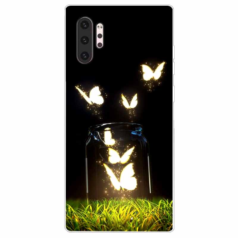 Phone Case For Samsung Note 10 Pro Plus Cover Note10 Silicone Soft Painted Wolf Coque for Samsung Galaxy Note 10 Lite TPU Bumper