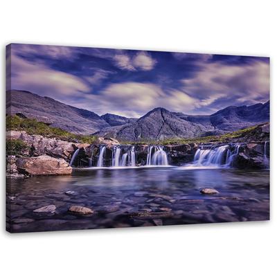 Leinwandbild, Geheimnisvoller Wasserfall