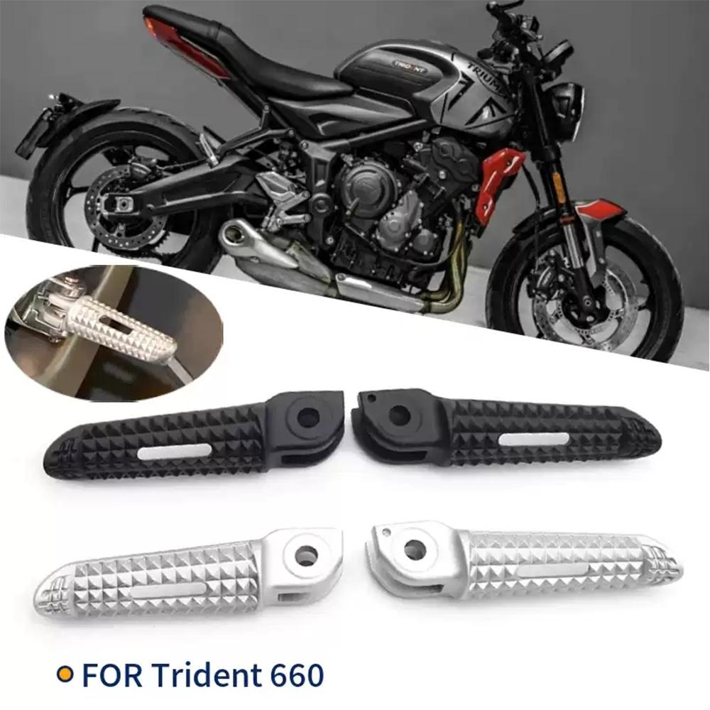 Motorcycle Pedals Front & Rear Footrests For Trident660 Daytona660 Tiger Sport 660 Speed Twin 1200 Footrest Foot Pegs