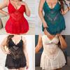 European Plus Size Lace Slip Dress Set - Sexy Lingerie 7355