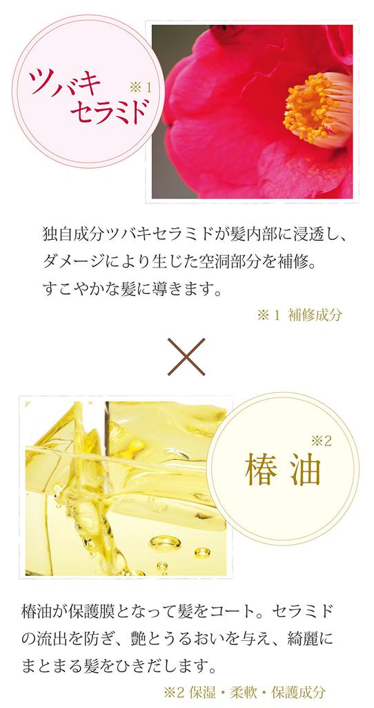 Oshima Tsubaki Hair Cream Smooth 160g those with less hair or thin (For hair)